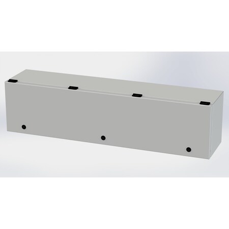 Saginaw Control & Engineering 1/4 Turn Latch Electrical Enclosures, 9 in H, 8 in D, 36 in W, NEMA 3R, 4, 12, 13, Carbon Steel SCE-L9368ELJLG
